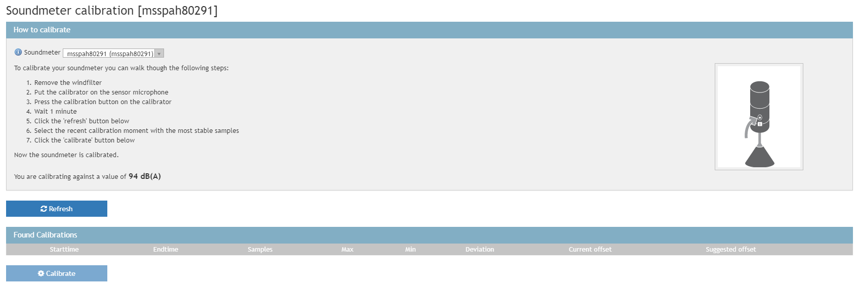 How do I calibrate a sound meter? Munisense Support Center